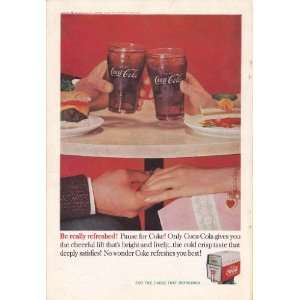 com 1955 Coca Cola Ad Couple Holds Hands Under Table Original Coke Ad 