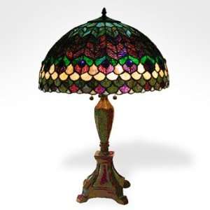  Twilight Peacock Table Lamp