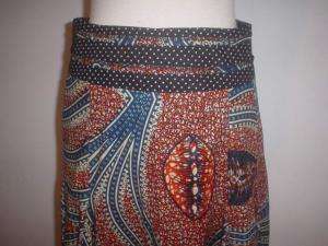 CUTE Clara Collins multicolor & funky pattern skirt S  
