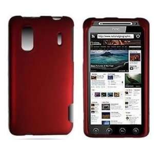  RED PLAIN Design Hard Cover Protector Case for HTC Evo 4G 
