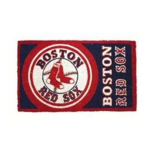   30 MLB Boston Red Sox Natural Coir Fiber Welcome Mat