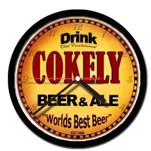  COKELY beer and ale cerveza wall clock 