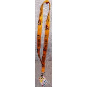 The Simpsons HOMER CHARACTER Gold LANYARD Keychain ID Holder Licensed