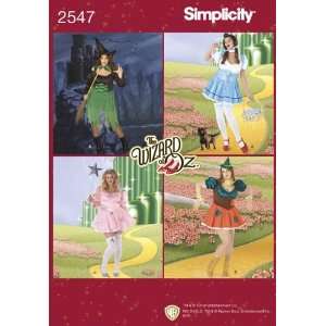  Simplicity Pattern 2547 Wizard of Oz Costumes (Size FF 18W 