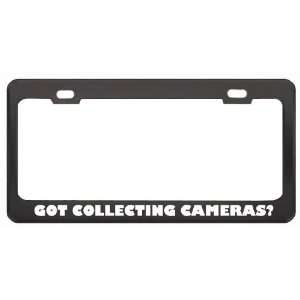 Got Collecting Cameras? Hobby Hobbies Black Metal License Plate Frame 