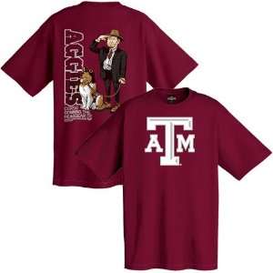 ESPN College Gameday Texas A&M Aggies Maroon Corso Headgear T shirt