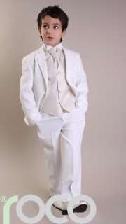 PAGEBOY OUTFITS FOR WEDDING CREAM IVORY CRAVAT SUIT  