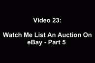 In this video, he reviews hislisting before it goes live.