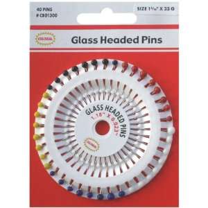  Glass Headed Pins Size 19 40/Pkg (12 Pack) Everything 