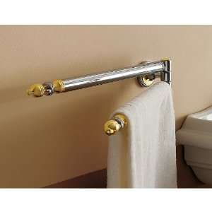   6519 CO Toscanaluce Towel Bar In Chrome and Gold