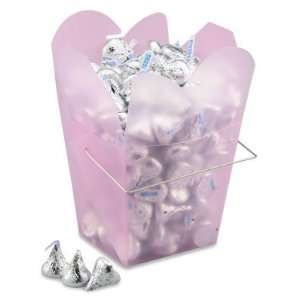  Quart Pink Frosted Take out Boxes