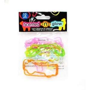    Scented and Glow Silly Shape Bandz Rubber Band