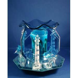 Glass Figurine Lighthouse Electric Oil Warmer