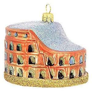  Colosseum Of Rome Glass Ornament