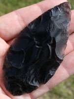 103 2010) Clovis Platter Biface / Preform, obsidian, G8.00. Comes 