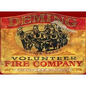 Nostalgic Fire Department Signs, LARGE   Volunteer Fire 
