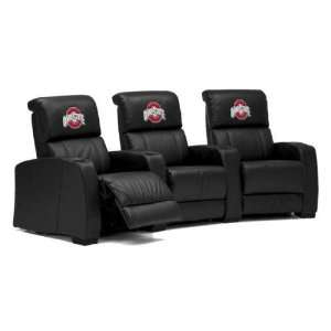 Ohio State OSU Buckeyes Leather Theater Seating/Chair 3pc  