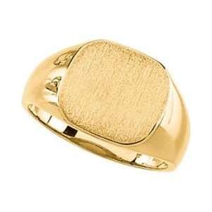  14K Yellow Gold Signet Ring Jewelry