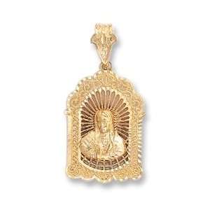    LIOR   Pendant Mother Mary   filigree   Gold Plated Jewelry