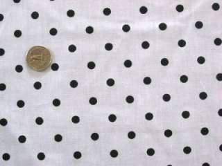   POLKA DOTS COTTON BLEND SEWING FABRIC MATERIAL CLOTH BTY 60  