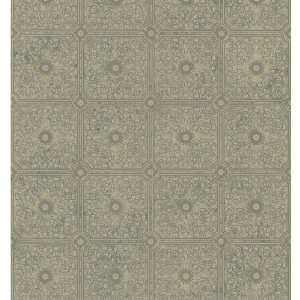   Wallcovering Floral Tile Sidewall Wallpaper MS6084