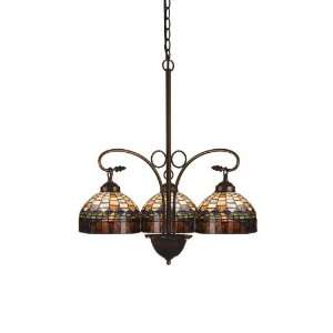  24W Tiffany Candice 3 Lt Chandelier