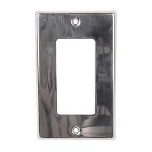  Decora 1 Port Wall Plate, Stainless Steel 