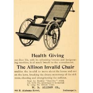   Invalid Sick Wheel Chair Hospital   Original Print Ad