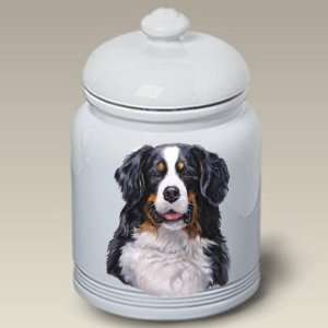  Bernese Mountain Dog Ceramic Treat Jar 10 High #45051 