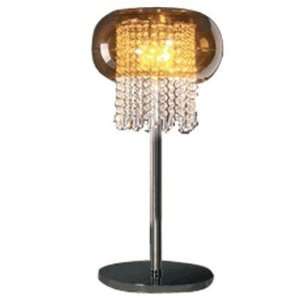 Poem Series 3 Light 22 Polished Chrome Table Lamp with Clear Crystal 