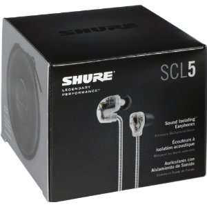  SHURE SCL5 SOUND ISOLATING IN EAR PRO EARPHONES E5 NEW 