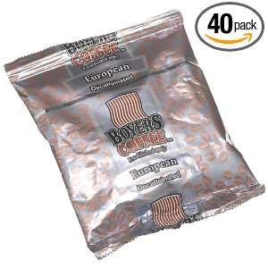 Boyers Coffee European Decaf #3, 2.1 Ounce Bags (Pack of 40)