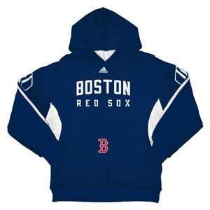  Boston Red Sox Youth 3 Stripe Hooded Sweatshirt   Large 