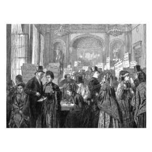 Engraving Showing a Scene at a Charity Election at the London Tavern 