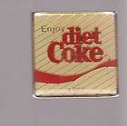 1986 COCA COLA LAPEL PIN 1982 Enjoy Diet Coke Ad Soda