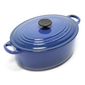   Iron Oval French Oven, Color Cobalt, Size 5 Quart