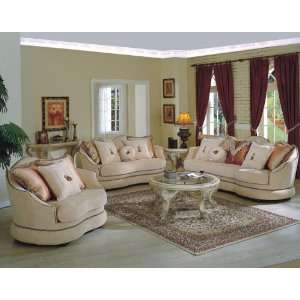    3pc Transitional Modern Fabric Sofa Set, MH 131 S1