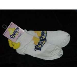  2 pairs of Marshmallow Peeps socks, White with Chicks 