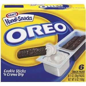 Oreo Handi Snacks, Cookie Sticks n Crème Dip, 6 oz (Pack 9)  