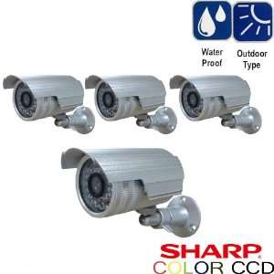  4 X Infrared Security Camera Color Sharp CCD DSP 420tvl 