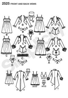 Gothic Steam Punk Womens Outfit Simplicity Pattern 2525  