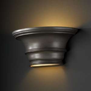   CER 9810 Curved Concave with Glass Shelf Wall Sconce