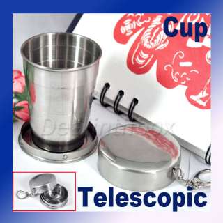 Stainless Steel Travel Folding Collapsible Cup Gift Hot  