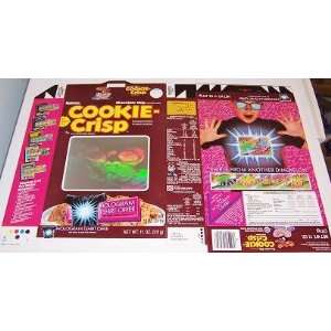  1989 Cookie Crisp Hologram Cereal Box Flat cf40 Office 