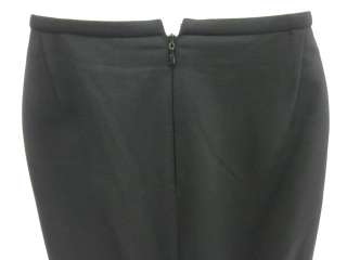ARMANI COLLEZIONI Black Pleated Straight Pencil Skirt 4  