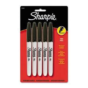  Fine Black Sharpie Permanent Paint Markers 5/Pk