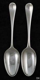   18th Century Antique Sterling Silver Serving Spoons 1748  
