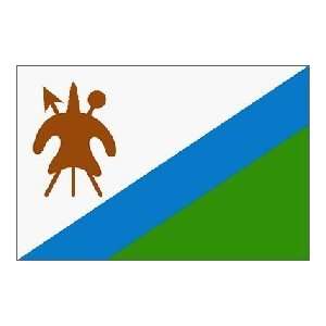 Lesotho Flag Polyester 3 ft. x 5 ft.  Patio, Lawn & Garden