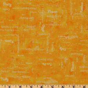  44 Wide Happiness Is Tonal Words Sunshine Fabric By The 