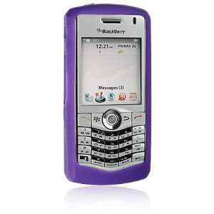  Blackberry Pearl 8130 Purple Silicone Skin Case 